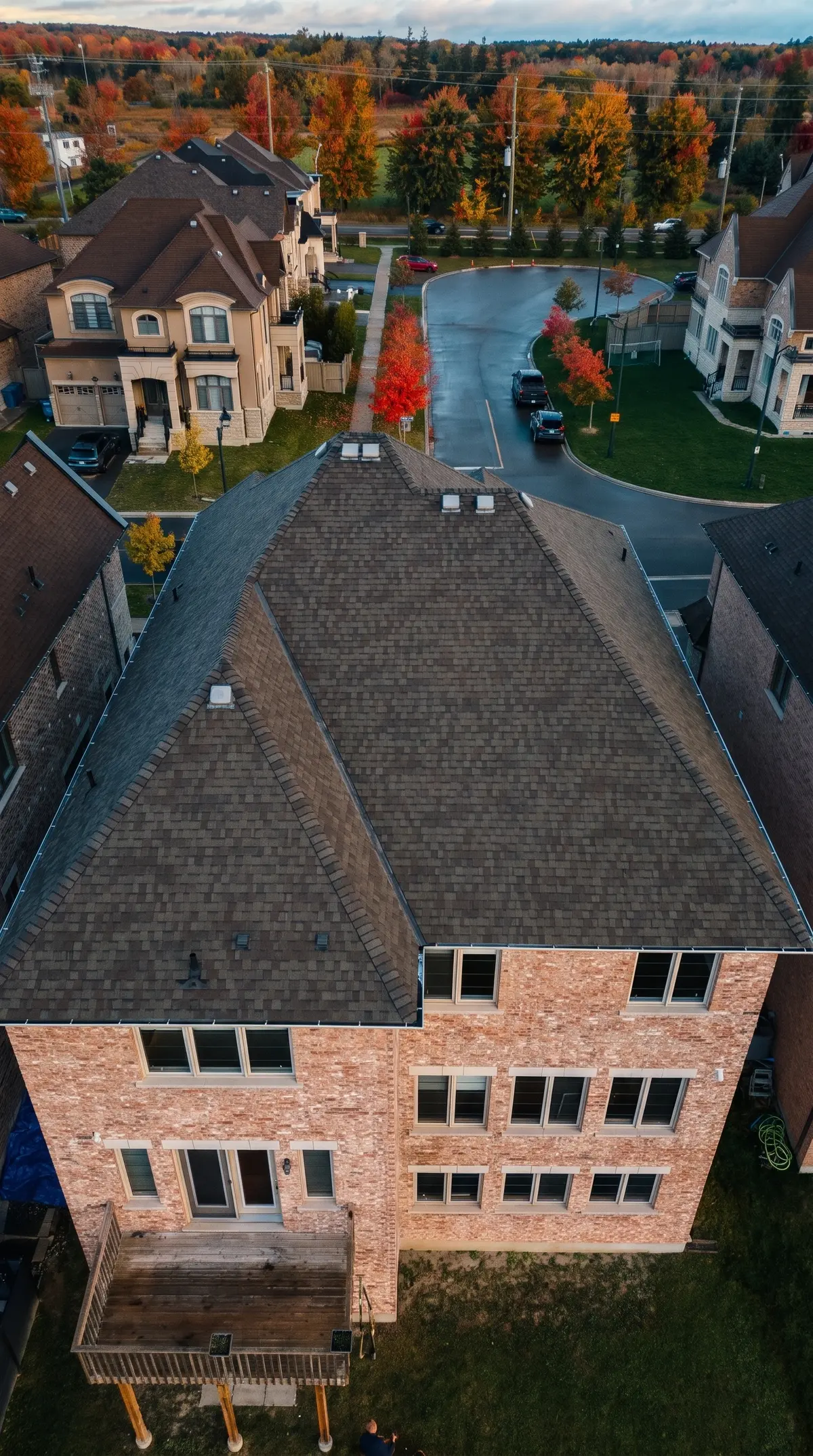 Before: the old brown roof over the back of the King City home